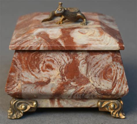 russan stone metal footed box lizard|Price guide for RUSSIAN JASPER STONE AND BRONZE.